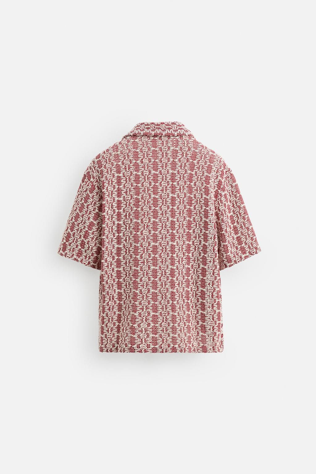 قميص نص كم zara