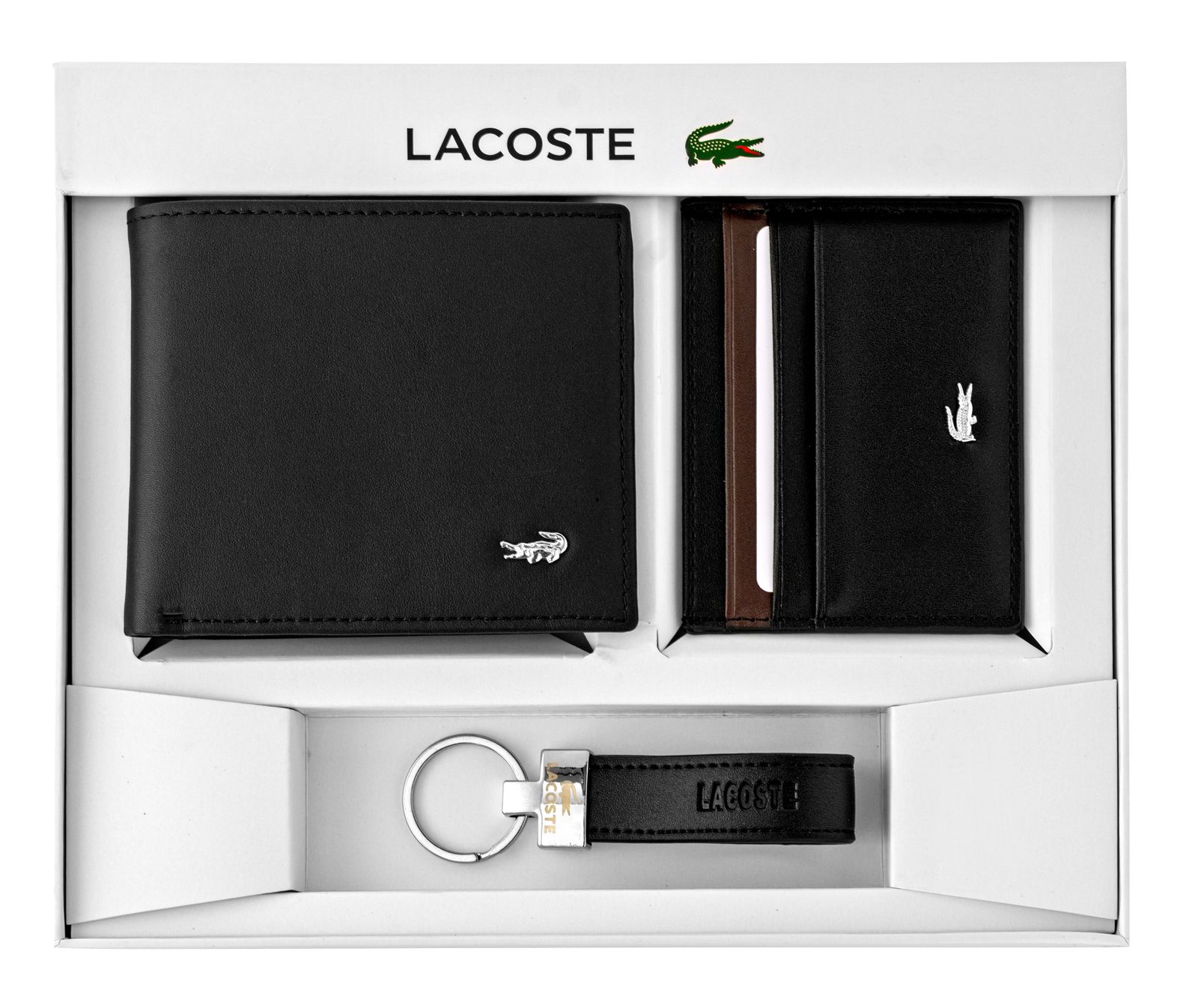 محفظه Lacoste + كراته + ميدالية