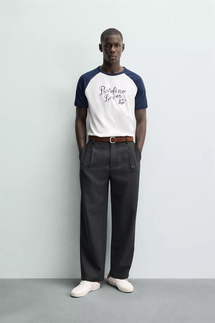 تيشرت راوند zara